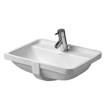 Hvid Duravit Starck 3 badvask m/bagpanel