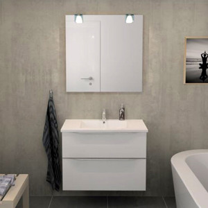 Badesett B: 81 cm med 2 skuffer<br> Velg mellom flere fronter