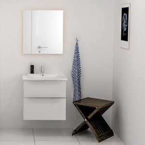 Badekarsett B: 61 cm med 2 skuffer<br> Velg mellom 8 modeller