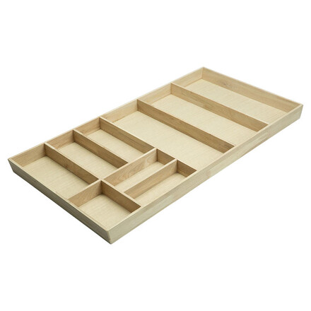 Bestikkinnsats massiv eik for 100 cm skuff<br> Innvendig bredde 92 cm