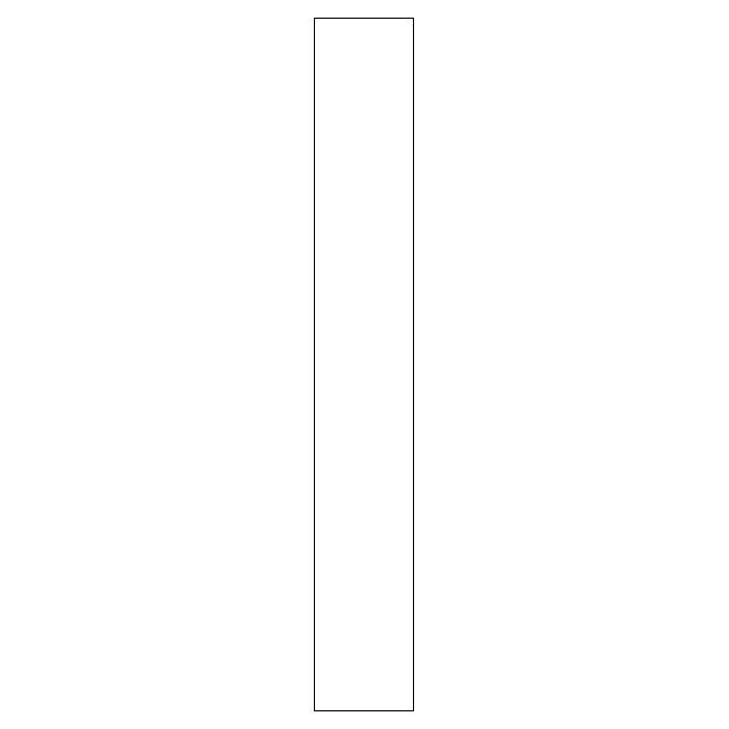 Tilpasning til underskap<br> H: 89,6 cm B: 10 cm