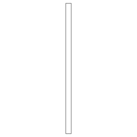 Tilpasning til underskap<br> H: 240 cm B: 10 cm