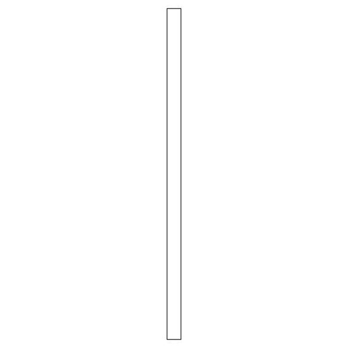 Tilpasning til underskap<br> H: 240 cm B: 10 cm
