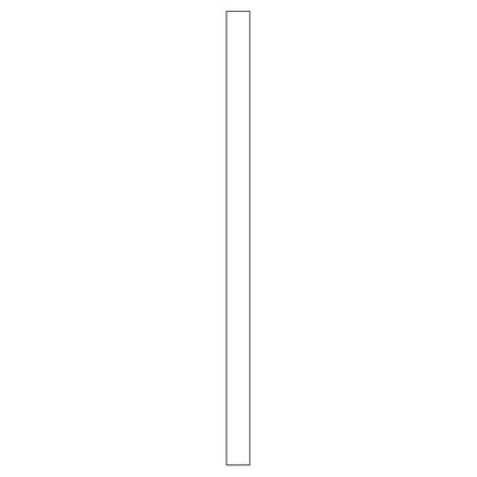 Tilpasning til korpus<br> H: 195,2 cm B: 10 cm