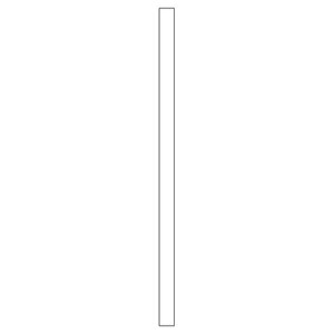 Tilpasning til ekstra høyt korpus<br> H: 214,4 cm B: 10 cm