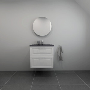 Badesett B: 62 cm med sort Granitex vask