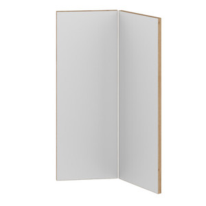 Hengslet dør til korpus<br> 2 x H: 70 cm B: 25,6 cm