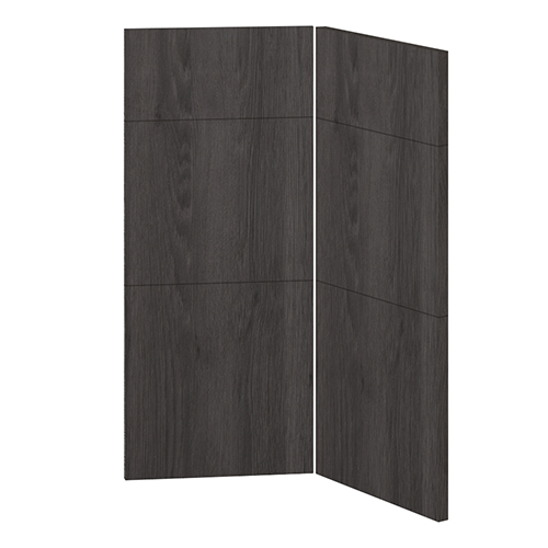Hengslet dør 3-delt montert<br> Passer til U9090 H: 70 cm B: 29,6 cm