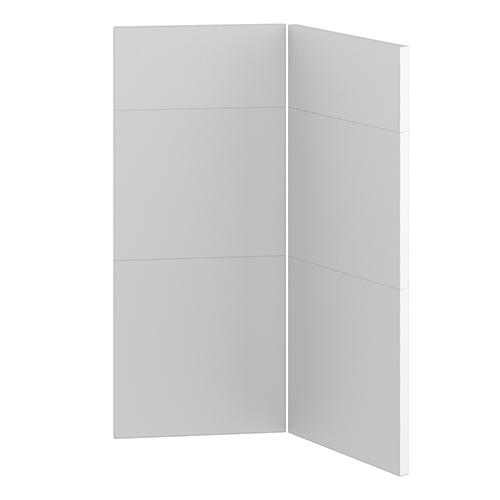 Hengslet dør 3-delt montert<br> Passer til U9090 H: 70 cm B: 29,6 cm