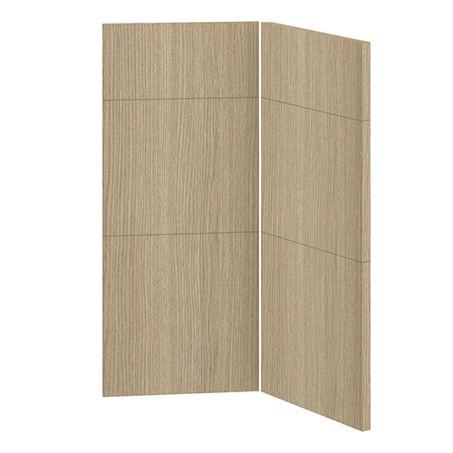 Hengslet dør 3-delt montert<br> Passer til U9090 H: 70 cm B: 29,6 cm