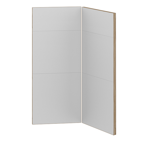 Hengslet dør 3-delt montert<br> Passer til U9090 H: 70 cm B: 29,6 cm