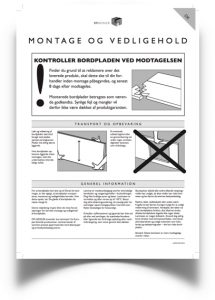 Kompaktlaminat Montering og veiledning